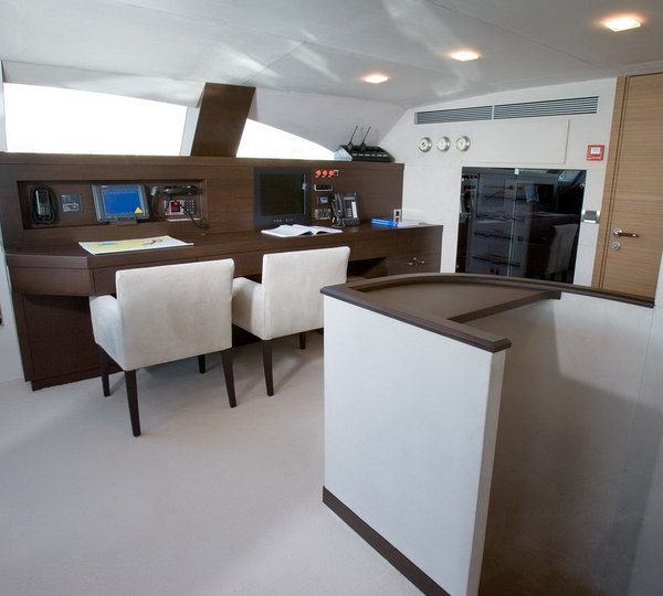 Pilot House On Board Yacht NAMASTE 8