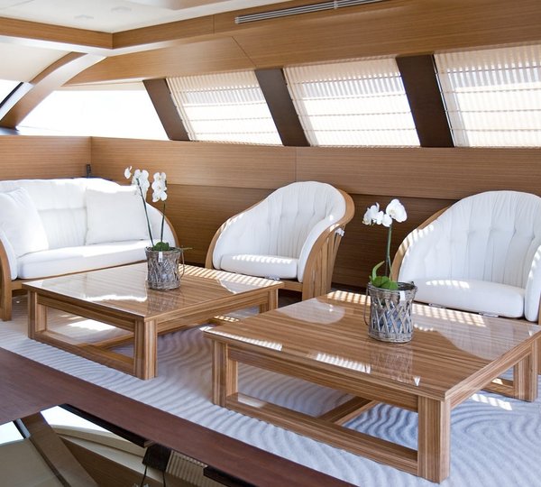 Sky-lounge Furniture With Chairs Aboard Yacht NAMASTE 8