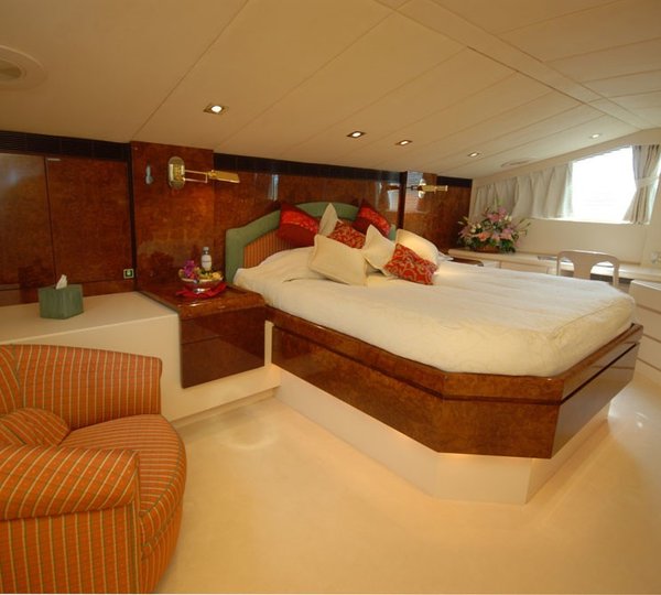 Main Master Cabin On Yacht LADYSHIP