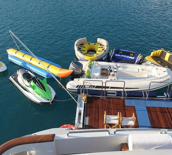 Water Toys Aboard Yacht LADYSHIP