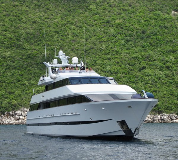 Ship's Bow Aboard Yacht LADYSHIP