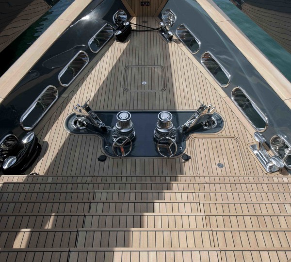 Deck Close Up On Yacht OCEAN PEARL