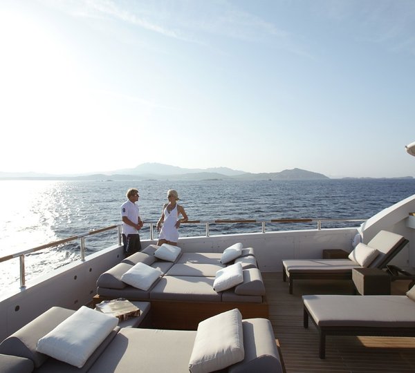 Deck Sitting Zone Aboard Yacht TATII