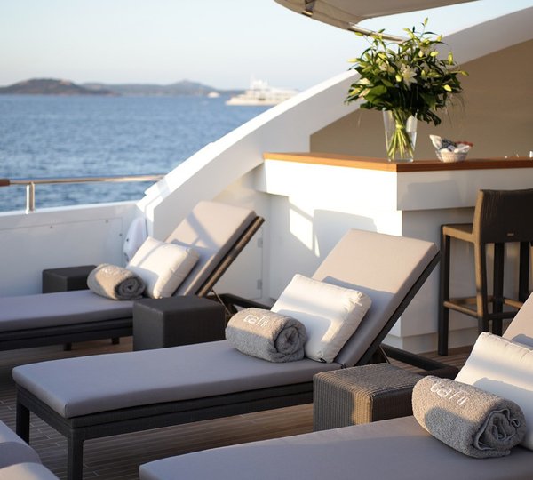 Sunshine Lounging On Board Yacht TATII