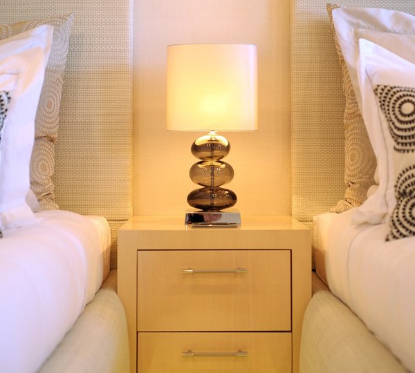 Close Up: Yacht TATII's Twin Bed Cabin Captured