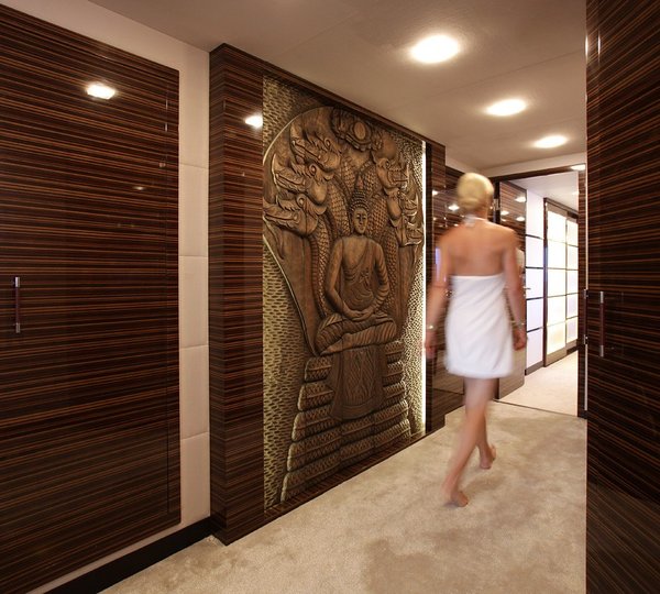 Main Master Cabin Hall Aboard Yacht TATII