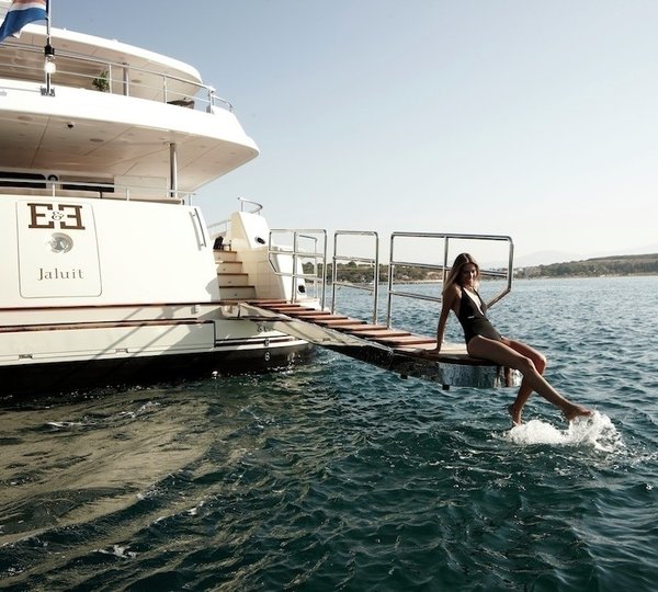 Swimming Landing In Use Aboard Yacht E &AMP; E