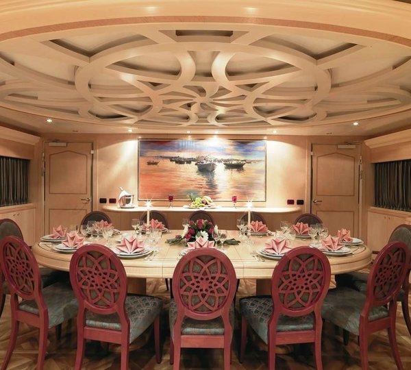 Eating/dining Area On Board Yacht LADY FERYAL