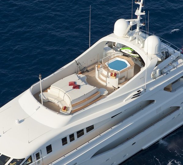 From Above Aspect On Board Yacht LADY FERYAL