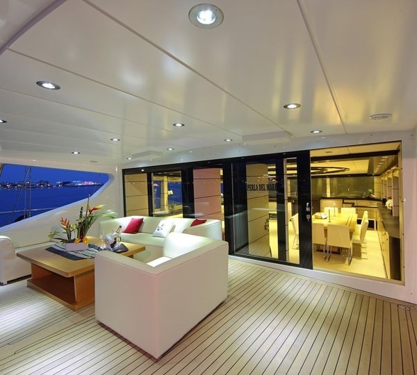 Deck Sitting Aboard Yacht PERLA DEL MARE