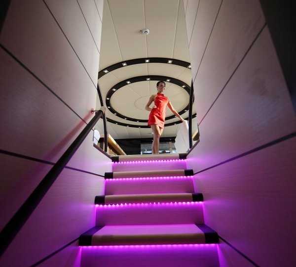 Stairway Aboard Yacht PERLA DEL MARE