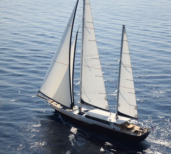 From Above Aspect On Board Yacht PERLA DEL MARE