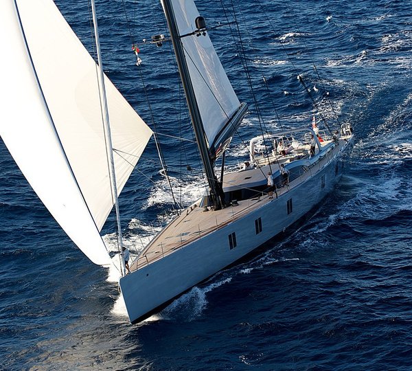 Ship's Bow: Yacht SARISSA's Cruising Pictured