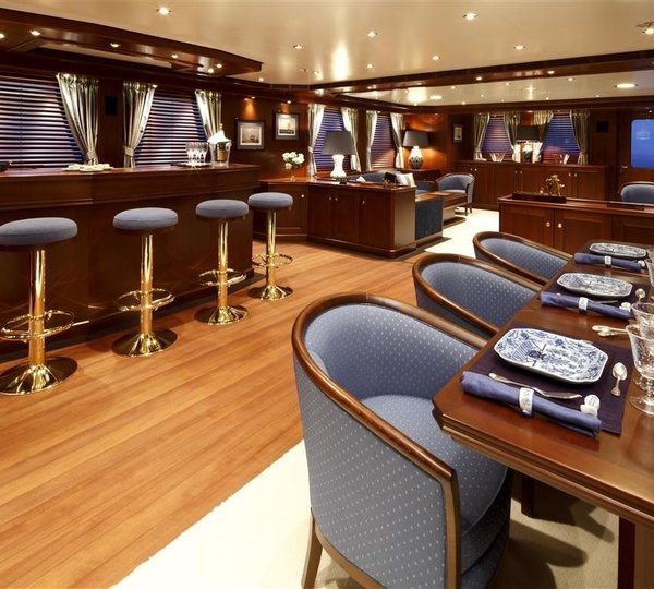 Premier Saloon Aboard Yacht AXANTHA II