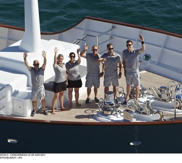 Crewmember's On Yacht AXANTHA II