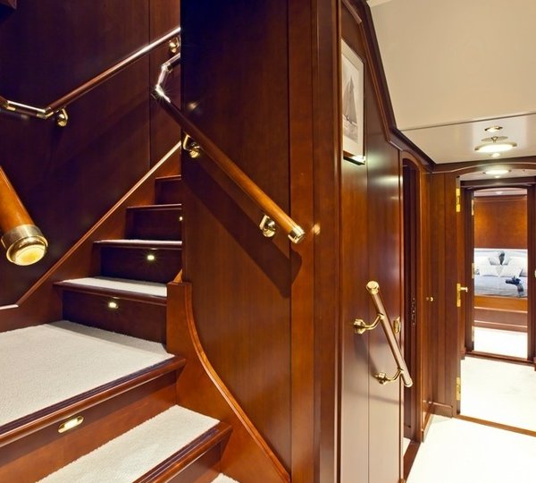 Staircase On Yacht AXANTHA II