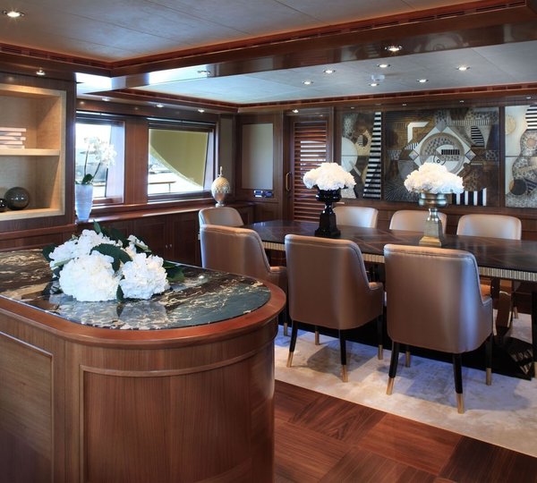Saloon With Eating/dining Aboard Yacht SOFICO