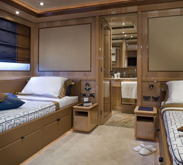 Profile: Yacht SOFICO's Twin Bed Cabin Pictured