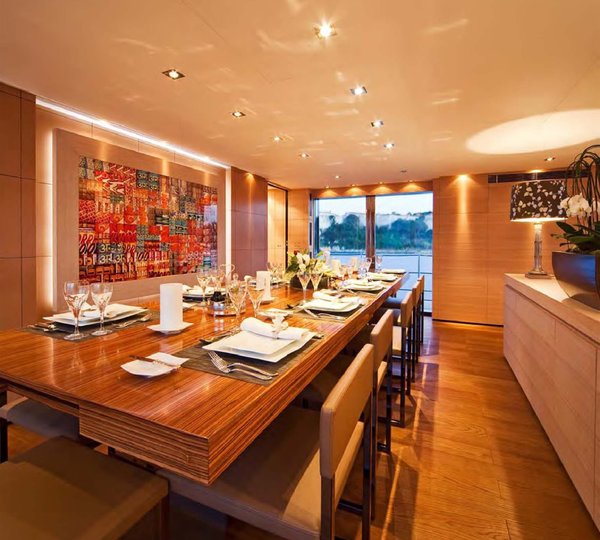 Formal Eating/dining Aboard Yacht FAN TOO