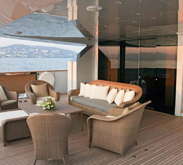 Daytime: Yacht FAN TOO's Aft Deck Photograph