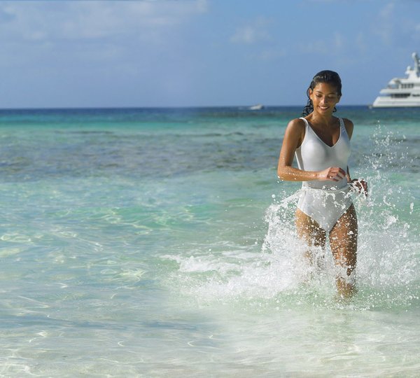 Beach Visit On Board Yacht HARLE