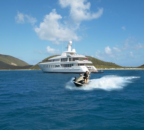 Overview Including Jetski Skiing On Board Yacht HARLE