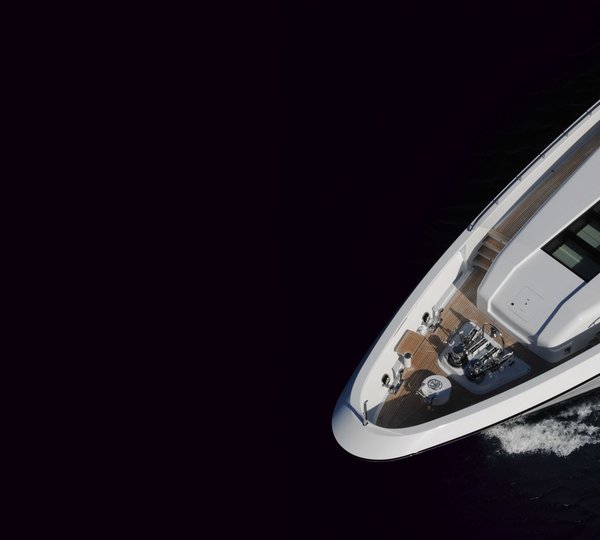 From Above Aspect: Yacht HARLE's Ship's Bow Pictured