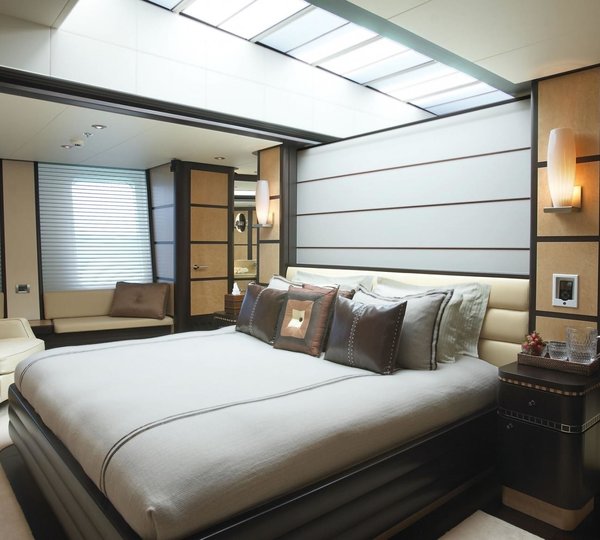 Main Master Cabin Including Partition Closed On Board Yacht HARLE