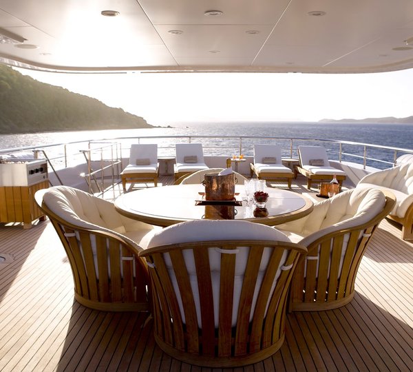 Sun Deck Aboard Yacht HARLE