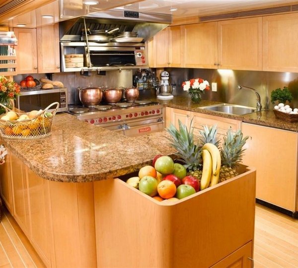 Ship's Galley On Yacht ATTITUDE