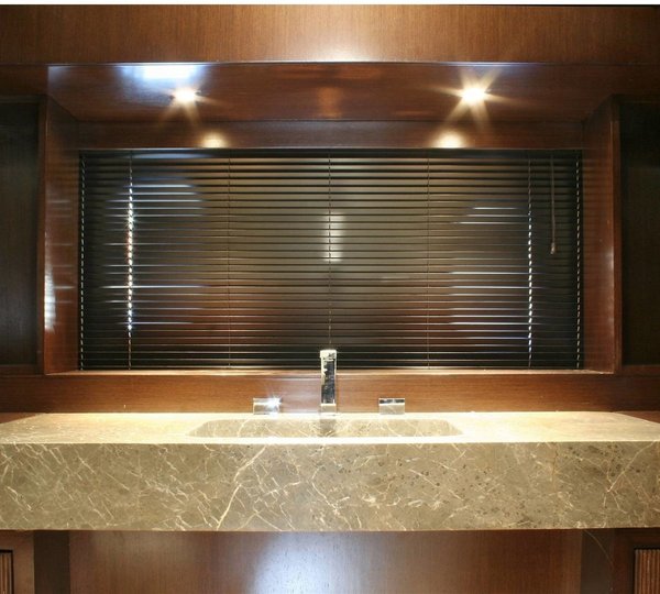 Close Up On Yacht INFINITY