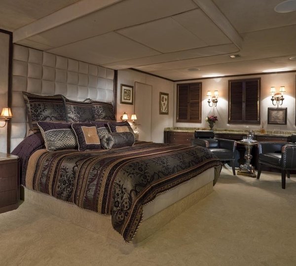 Main Master Cabin Aboard Yacht GOLDEMAR