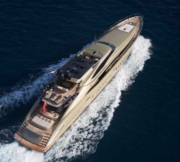 From Above Aspect Aboard Yacht HOKULANI