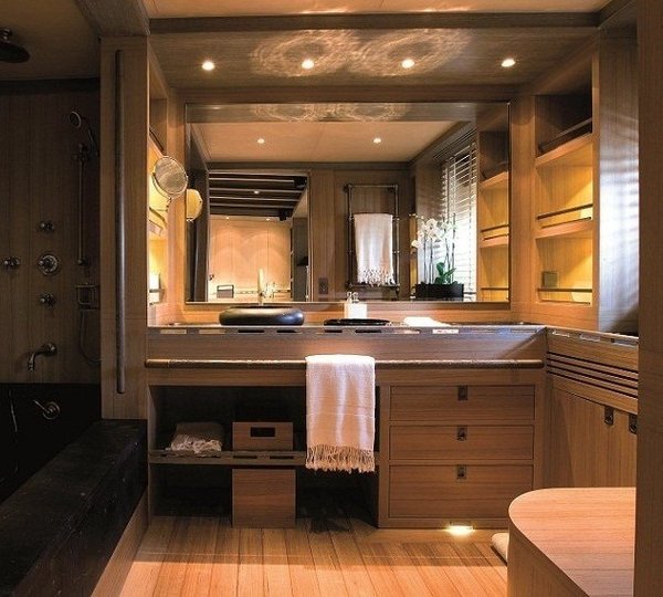 Guest's Bath On Yacht ROXANE