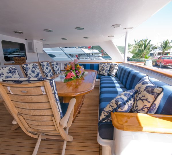 Aft Deck Outdoor Aboard Yacht SEA FALCON II