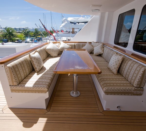 Upper Deck Eating/dining On Board Yacht SEA FALCON II