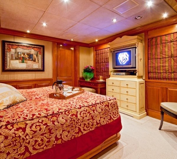 Red Guest's Cabin Aboard Yacht LADY ANASTASIA