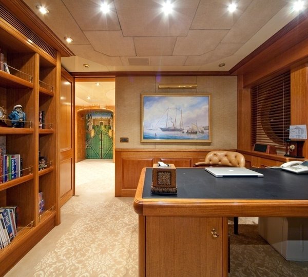 Main Master Study Aboard Yacht LADY ANASTASIA