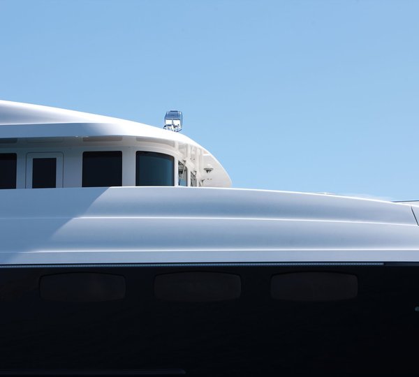 External Close Up Aboard Yacht ZALIV III