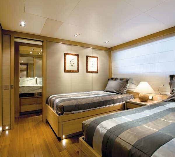 Twin Bed Cabin On Board Yacht EXUMA