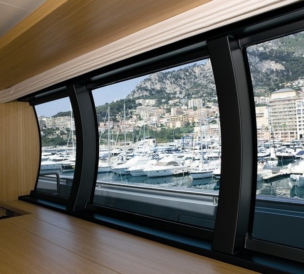 Saloon Window View On Board Yacht EXUMA