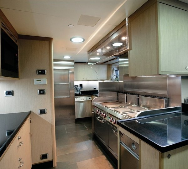 Ship's Galley On Board Yacht EXUMA