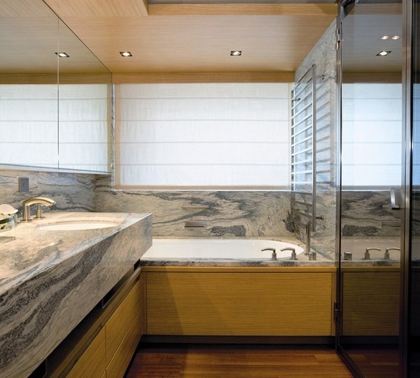 Main Master Bath On Board Yacht EXUMA