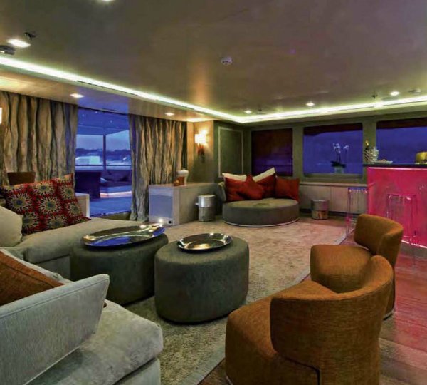 Top Lounging Aboard Yacht LIBERTY