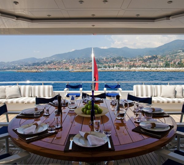 Premier Aft Deck On Yacht DIAMOND A