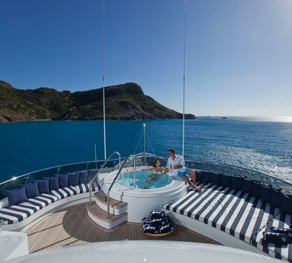 Jacuzzi Pool: Yacht DIAMOND A's Sun Deck Photograph
