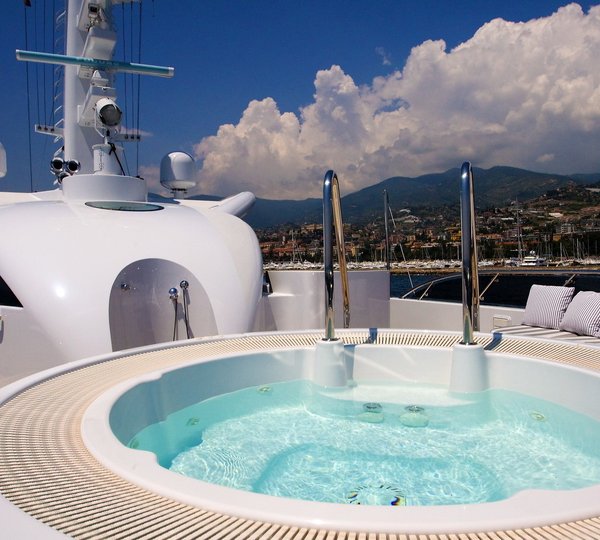 Jacuzzi Pool Aboard Yacht DIAMOND A