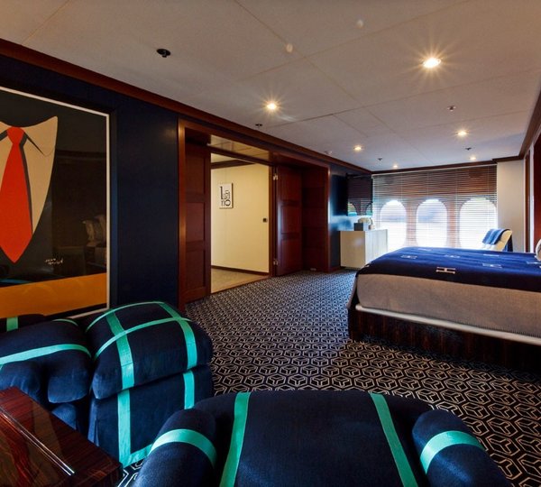 Main Master Cabin Aboard Yacht DIAMOND A