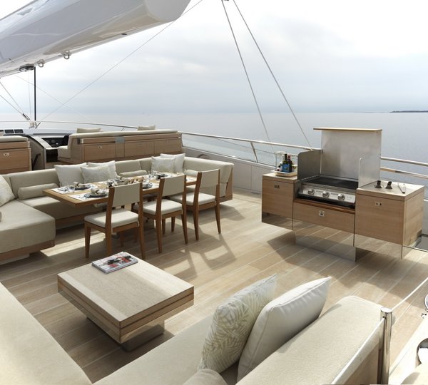 Barbeque Eating/dining On Board Yacht TWIZZLE