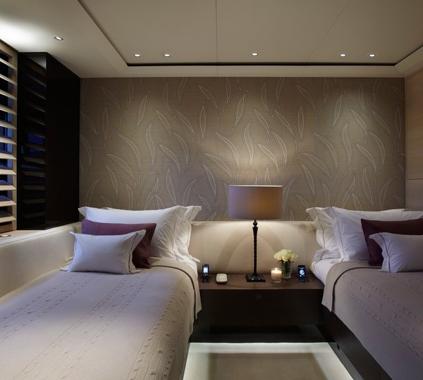 Twin Bed Cabin On Board Yacht TWIZZLE